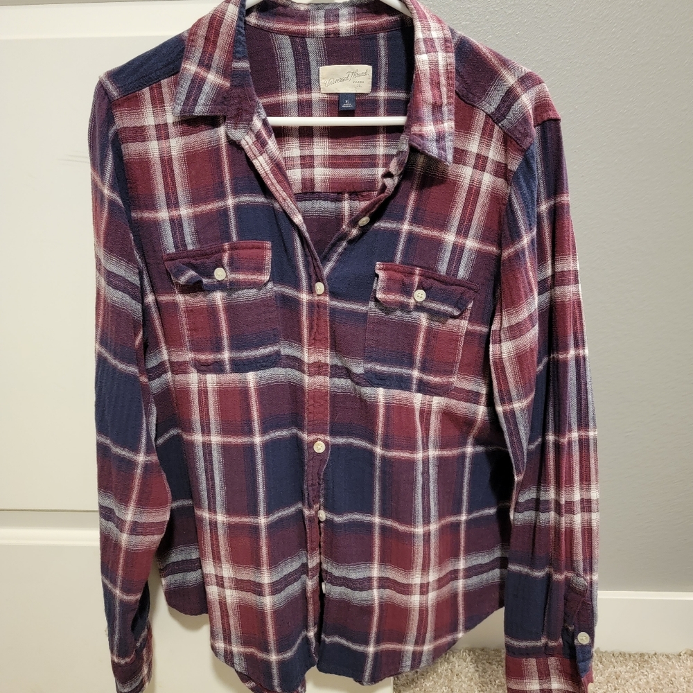 Plaid button down